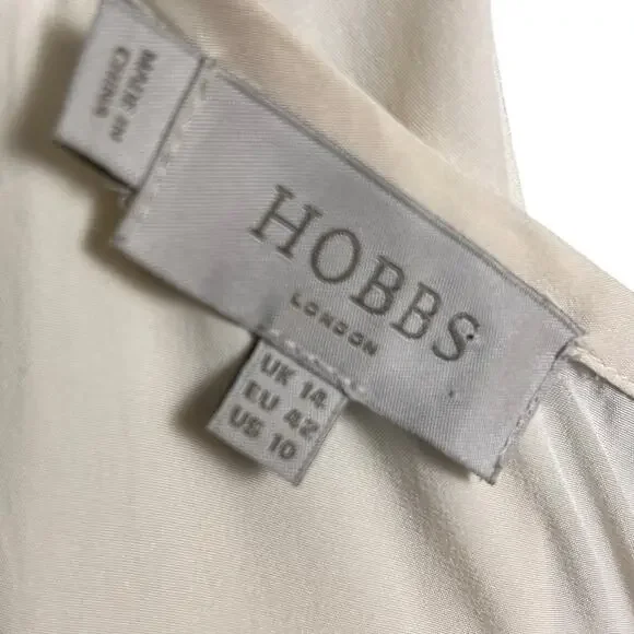 Hobbs London dress size 10 tweed professional corporate work secretary cream - Picture 12 of 13
